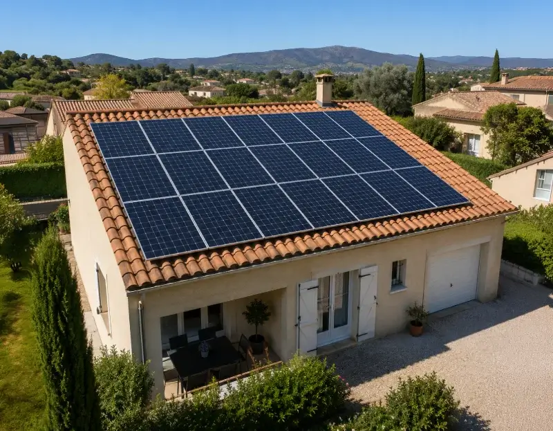 Prime à l'autoconsommation panneaux solaires Lavérune — aide financière de l'État